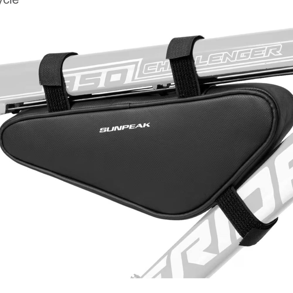 Sunpeak Black Bicycle Bike Frame Triangle Pouch